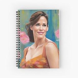 Jennifer Garner Portrait Celebrity Lover Spiral Notebook