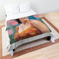 Jennifer Garner Portrait Celebrity Lover Comforter