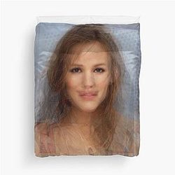Jennifer Garner Portrait Duvet Cover