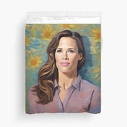 Jennifer Garner Portrait Celebrity Duvet Cover