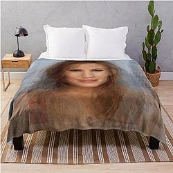 Jennifer Garner Portrait Throw Blanket