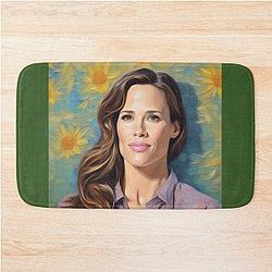 Jennifer Garner Portrait Celebrity Bath Mat
