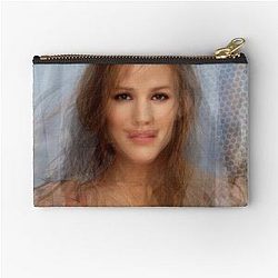 Jennifer Garner Portrait Overlay Zip Pouch