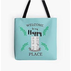 Jennifer Hudson Jhud Welcome to my happy place Jennifer Hudson show mug cup All Over Print Tote Bag