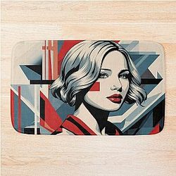 Digital Design of Jennifer Lawrence Bath Mat