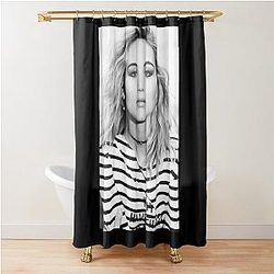 Mens Funny Jennifer Lawrence Black White Gifts Birthday Shower Curtain