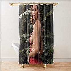 Jennifer Lawrence Actress Shower Curtain