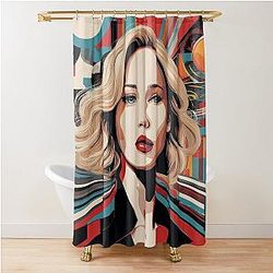 Digital design Jennifer Lawrence Shower Curtain