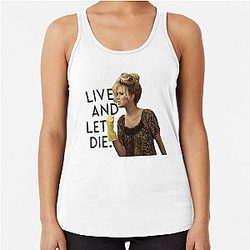 Gift Idea Jennifer Lawrence Live Die Cool Racerback Tank Top