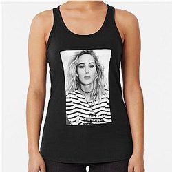 Mens Funny Jennifer Lawrence Black White Gifts For Birthday Tank Top