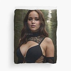 Jennifer Lawrence Duvet Cover