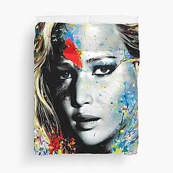 Jennifer Lawrence Duvet Cover