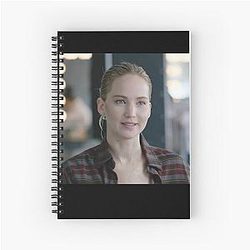 Vintage Jennifer Lawrence Photo Spiral Notebook