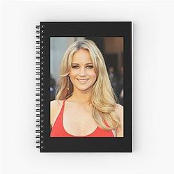 Retro Jennifer Lawrence's Long Layered Spiral Notebook