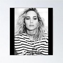 Männer Lustig Jennifer Lawrence Schwarze Geschenke zum Geburtstag Poster