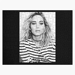 Mens Funny Jennifer Lawrence Black White Gifts For Birthday Jigsaw Puzzle