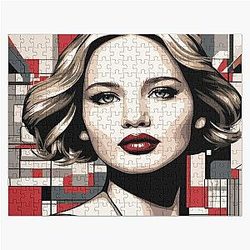 Digital design of Jennifer Lawrence  Jigsaw Puzzle