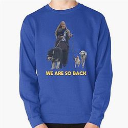 Jennifer Lawrence Walking Dogs We Are Back Pullover Sweatshirt