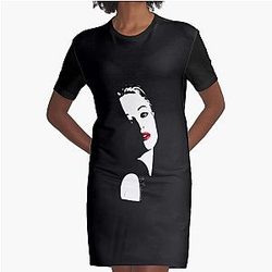 Funny Gifts For Jennifer Lawrence Christmas Graphic T-Shirt Dress