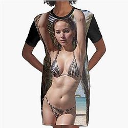 Jennifer Graphic T Shirt Dress