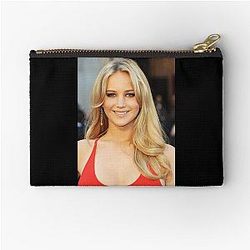 Retro Jennifer Lawrence's Long Layers Zipper Pouch