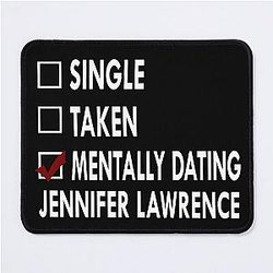 Dating Jennifer Lawrence Mouse Pad