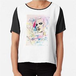 Jennifer Lawrence Top Chiffon