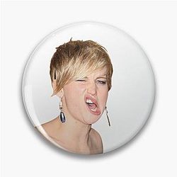 Jennifer Lawrence Funny Face Pin