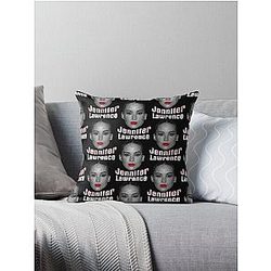 Jennifer Lawrence Fan Art Pillow
