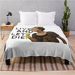Jennifer Lawrence Live Die Cool Gift Ideas Throw Blanket