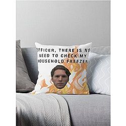 Jerma985 Flame Design Throw Pillow