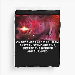 Jerma985 I PEEPED The Horror And Survived Premium Duvet Cover