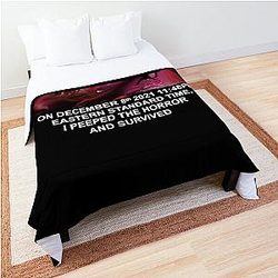 jerma985 I Peepled The Horror And Survived Premium Comforter