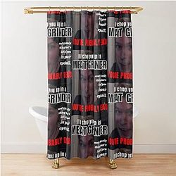 Jerma985 MEATGRINDER INCIDENT Shower Curtain
