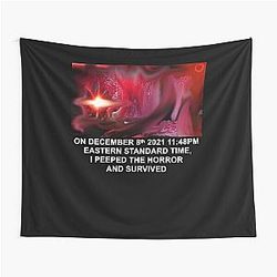 Jerma985 I Peepeed the Horror and  Survived Premium Tapestry