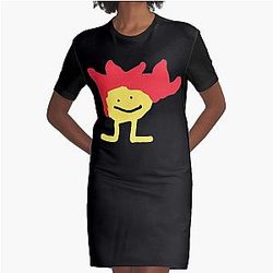 Jerma985 Fireman Graphic T-Shirt Dress