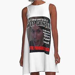 Jerma985 MEAT GRINDER Incident A-Line Dress