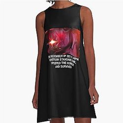 Jerma985 I PEEPED the Horror AND survived Premium A-Line Dress