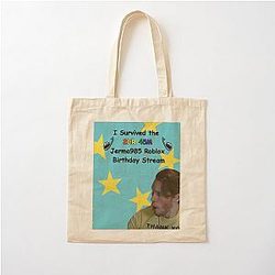 Jerma985 Roblox Stream Cotton Tote Bag