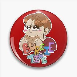 Jerma985 Burgie Time Pin
