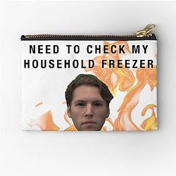 Jerma985 Flame Zipper Pouch