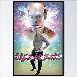 Jerma985 Life is Pain Iconic Quote Poster