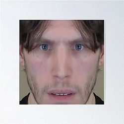 Jerma985 Stretched Face Poster