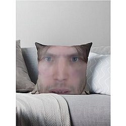 Jerma985 Stretched Face Throw Pillow