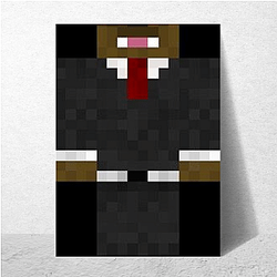 JeromeASF The King of Minecraft Jerome A S F Posters