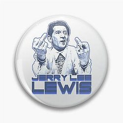 Jerry Lee Lewis :: Vintage Rockabilly FanArt Pin