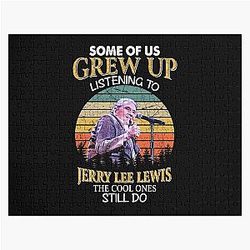 Some Of Us Grew Up Listening To  Jerry Lee Lewis The Cool Ones Still Do Vintage Jigsaw Puzzle