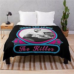 The Killer Jerry Lee Lewis Legend Throw Blanket