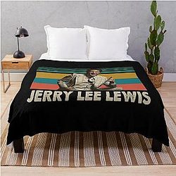 Jerry Lee Lewis American Singer Throw Blanket