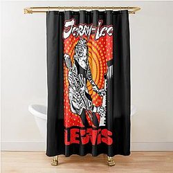 jerry lee lewis For Fans Shower Curtain
